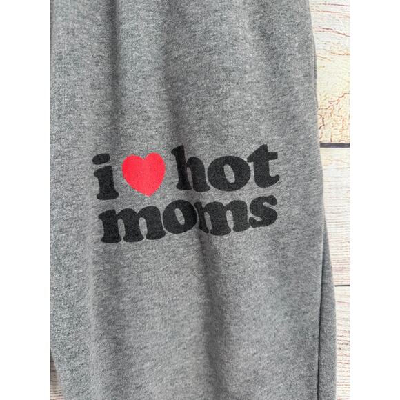 Danny Duncan I Love Hot Moms Sweatpants Mens Medium Gray Fleece - Picture 3 of 10